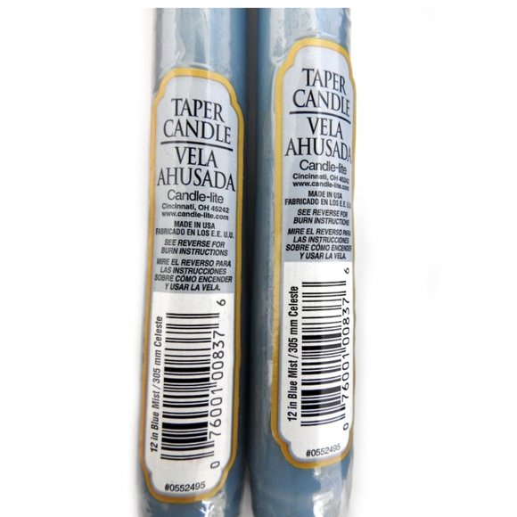 Vela Ahusada Accents 2 Vela Ahusada Colored Taper Candles Light Blue Poshmark
